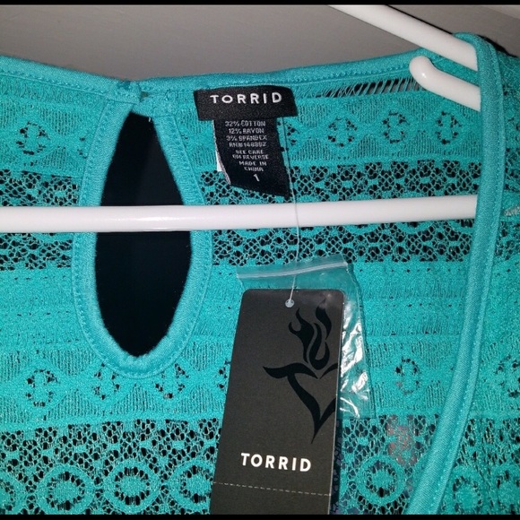 NWOT Blue somewhat sheer tank - Picture 3 of 4